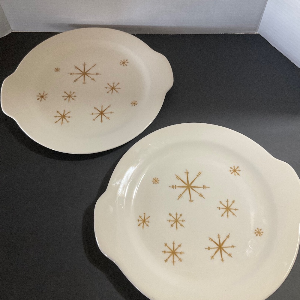 Vintage Star Glow Royal Ironstone 2 handled serving plate